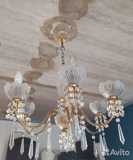 Люстра хрустальная СССР