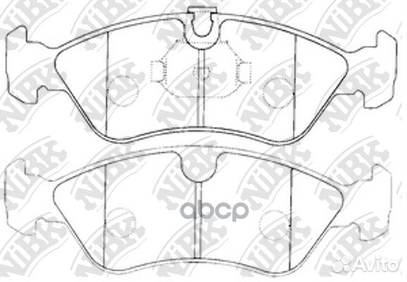 Колодки тормозные дисковые opel vectra 1.6 1995