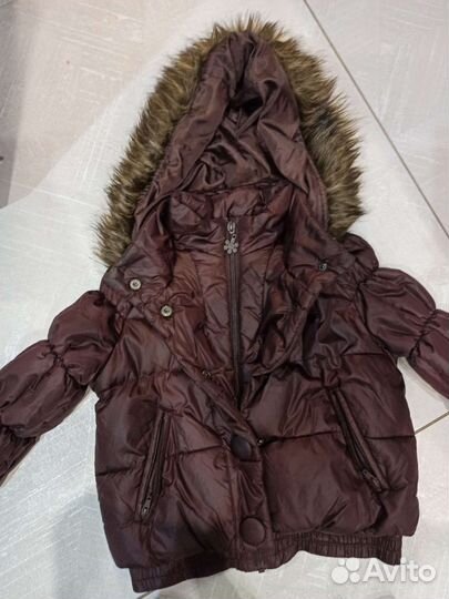 Зимняя куртка для девочки 128
