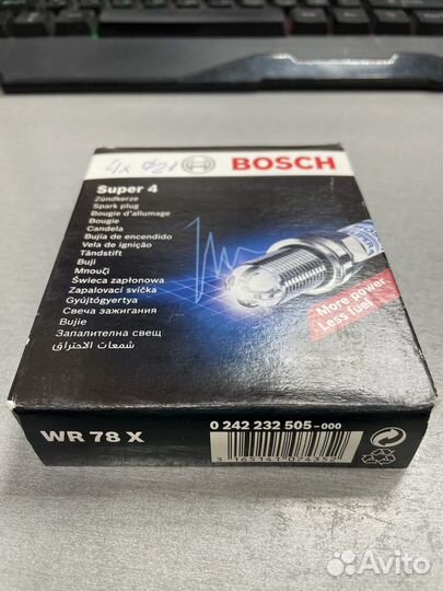 Свечи зажигания bosch 0242232505 за 4шт