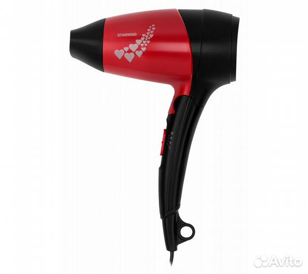 Фен Starwind SHD 7065 1400Вт черный/красный