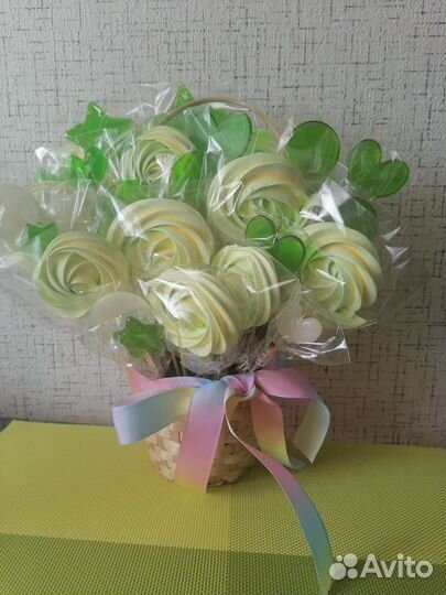 Съедобные букеты безе