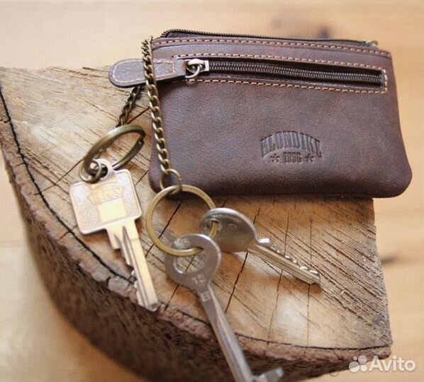 Ключница Klondike Luke 11х7,5 см кожа новая
