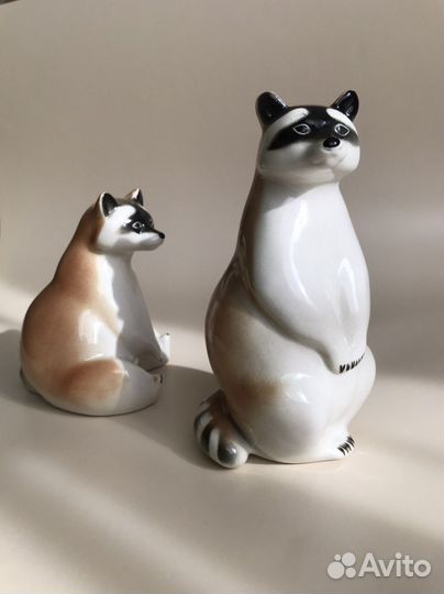 Фарфоровые статуэтки лфз еноты
