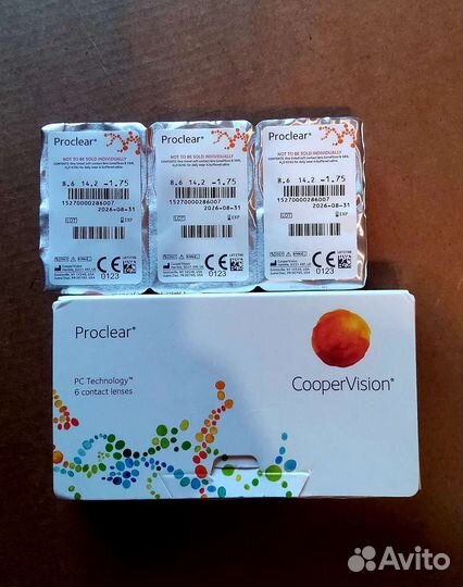 Линзы контактные Proclear -1,75 и -1,5