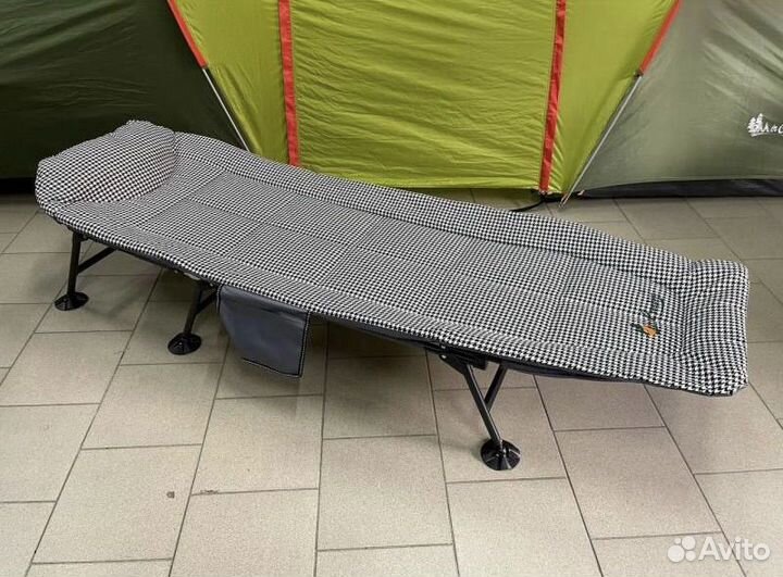 Раскладушка с регулируемой спинкой туристическая