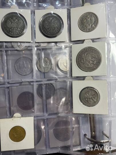Монеты серебряные Россия и Германия
