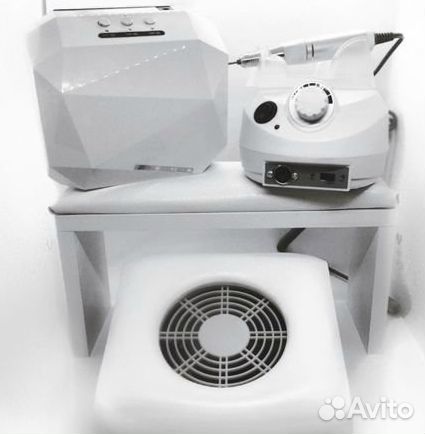 Набор для маникюра лампа+аппарат+пылесос