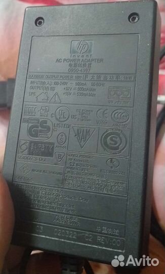 Блок питания для принтера hp