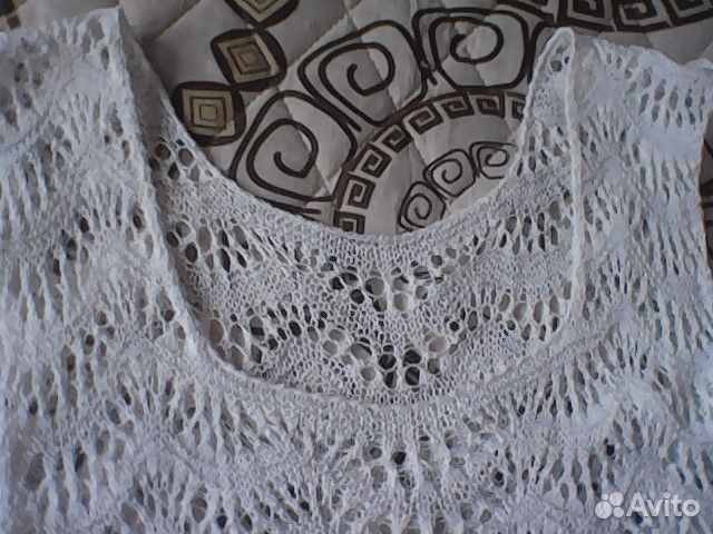 Топ льняной ажурный 50/52 размер