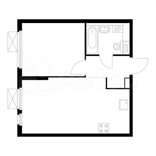 1-к. квартира, 37,8 м², 33/33 эт.