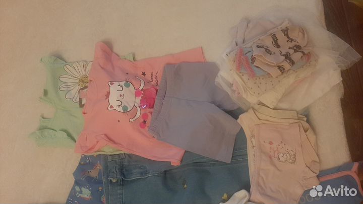 Детские вещи для девочки пакетом 92 98
