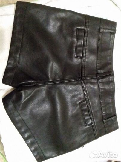 Шорты из эко кожи
