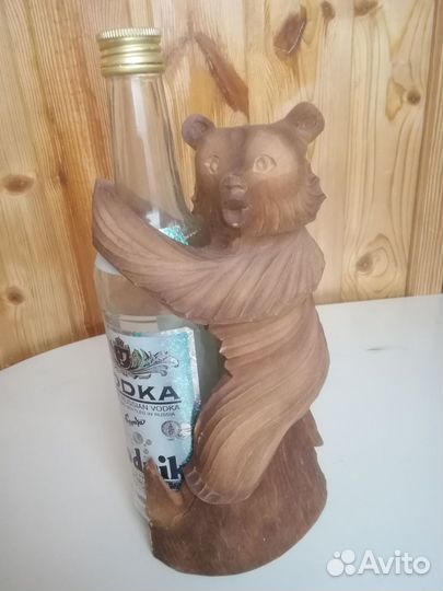 Медведь (фигурка резная из дерева)