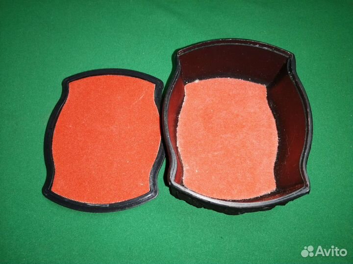 Шкатулка пластиковая СССР ручная роспись