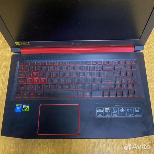 Ноутбук компьютер, acer nitro 5, аn-515, 8гб озу