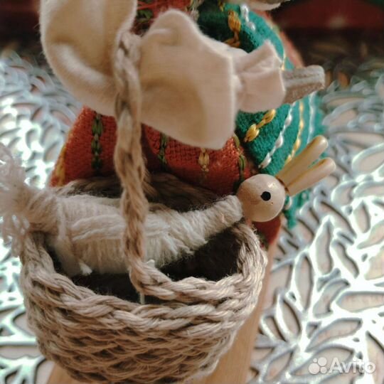 Деревянная сувенирная кукла. Винтаж СССР