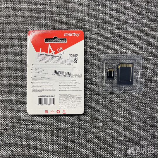 Флеш-карта MicroSD Smartbuy 64 Gb / 32 Gb