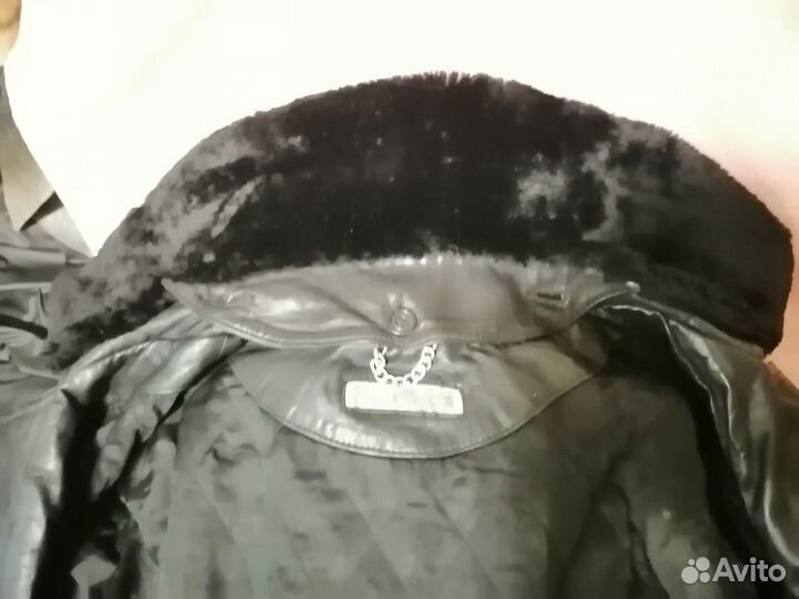 Пальто кожаное фирмы балдинини-Италия,размер 54, с