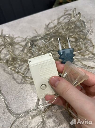 Гирлянда новогодняя дождик на окно