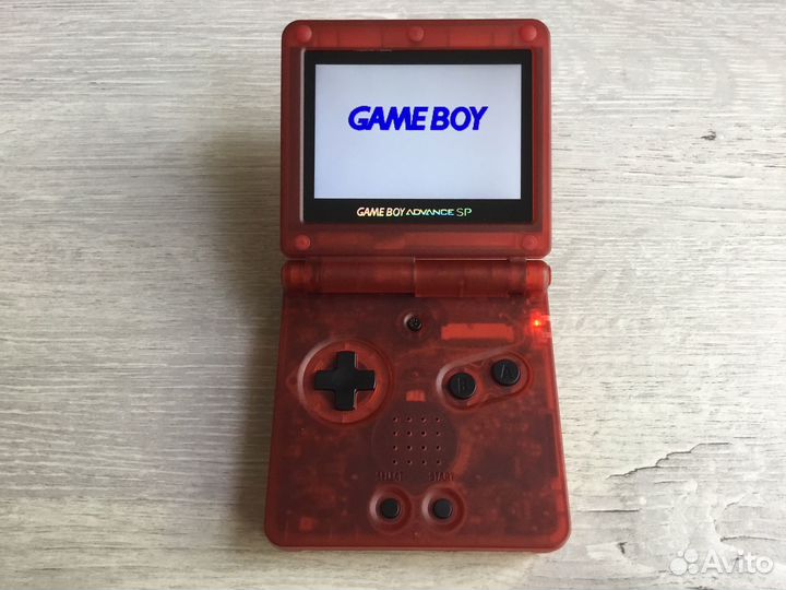 IPS Gameboy Abvance SP type-C red