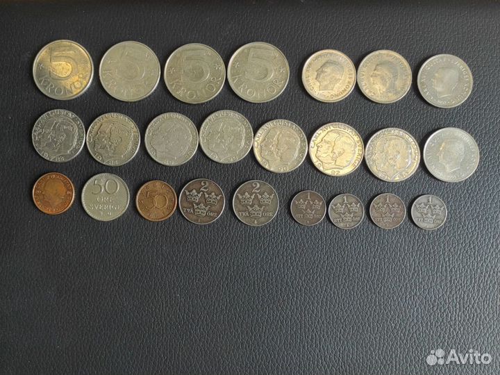 Монеты Норвегии Швеции Финляндии Исландии