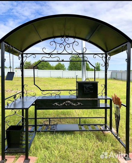 Мангал с печью