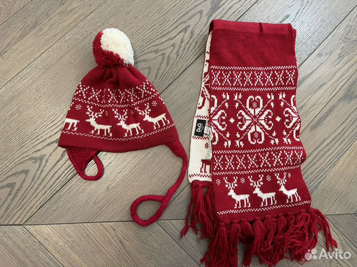 Комплект шапка, шарф