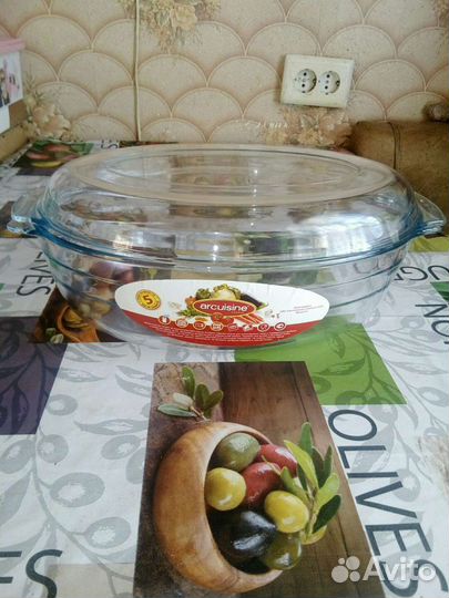 Кастрюля- утятница из жаропрочного стекла