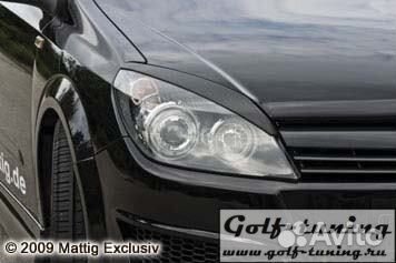 Opel Astra H Реснички для фар