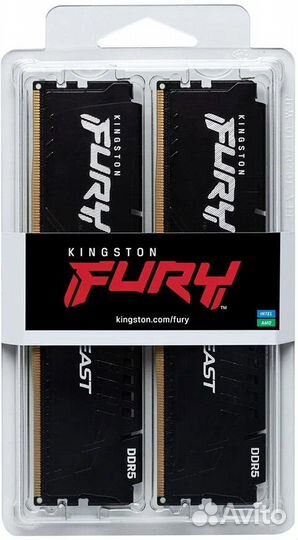 Оперативная память Kingston Fury DDR5 2x16 гб