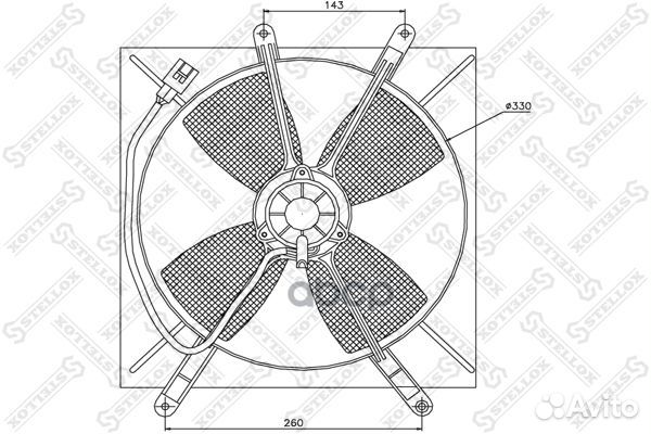 29-99220-SX вентилятор охлаждения Toyota Corol