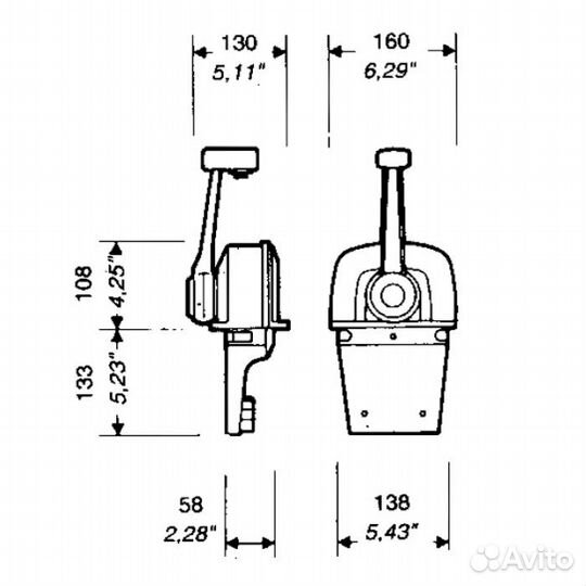 Контроллер горизонтального крепления с тримом