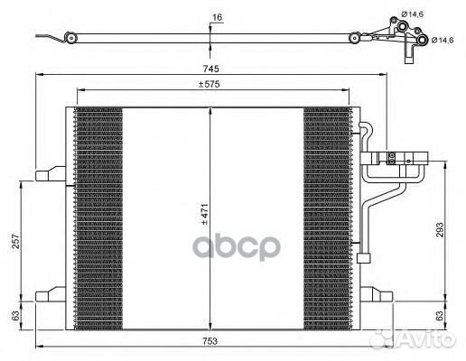 NRF 35936 радиатор кондиционера Ford Kuga 2.0T