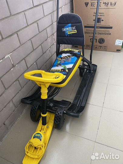 Снегокат с колесами