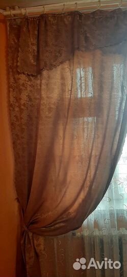Шторы с ламбрекеном+ тюль