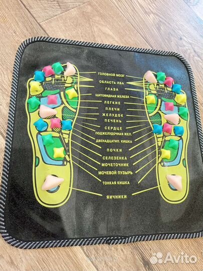 Массажер для ног с указанием акупунктурных точек