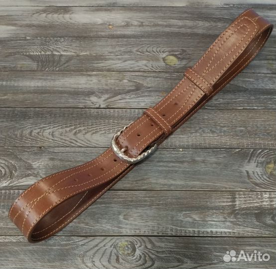 Ремень джинсовый стальная пряжка