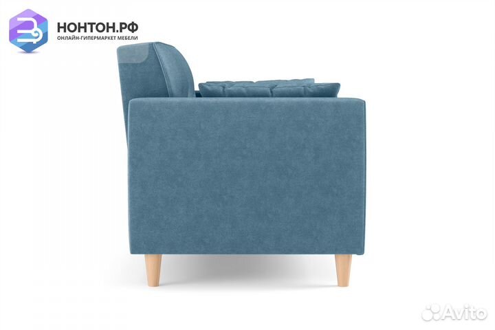 Диван пантограф Хэппи серо-голубой