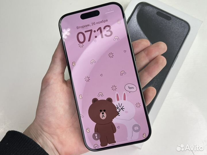 69 циклов 100% iPhone 15 Pro 128Gb Black sim+esim