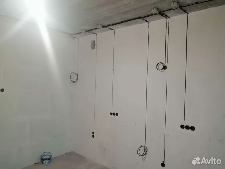 Электрик, штробление без пыли, подрозетники