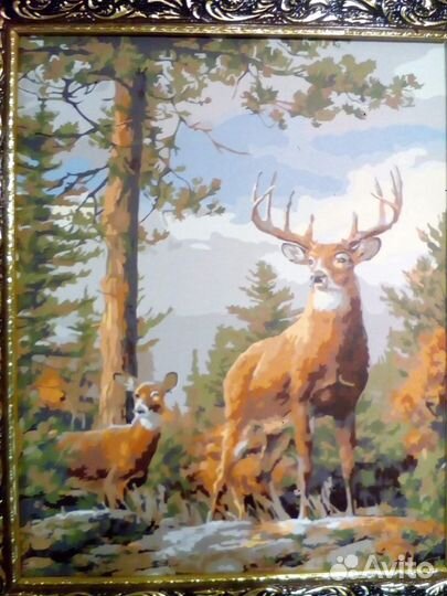 Картина акриловая в рамке N6