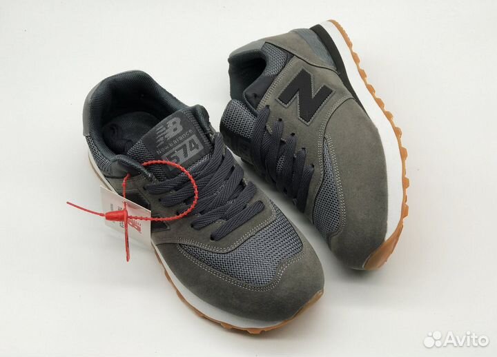 NB 574: Мужские, серые, 36-41, модные