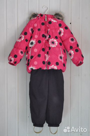 Зимний костюм Lenne,р-р 98+шапка-шлем со стразами