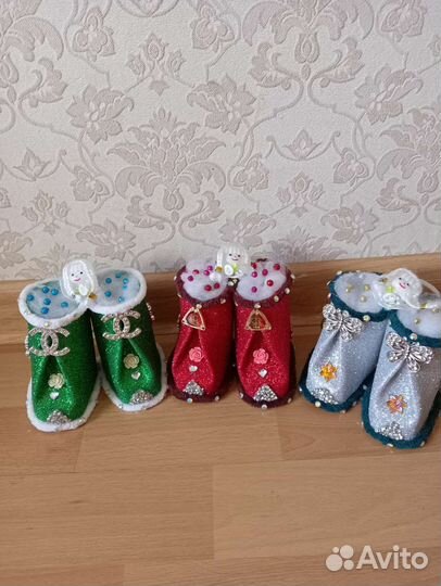 Очаровательные игрушки на ёлку ручной работы