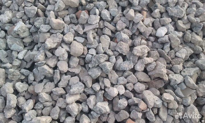 Бетонный щебень лещадность до 15