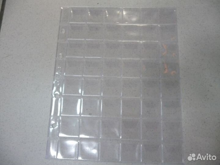 Лист для монет и бон