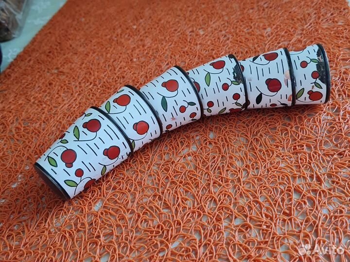 Стопки коньячные,мельхиор,эмаль.Вазочка,стаканчик