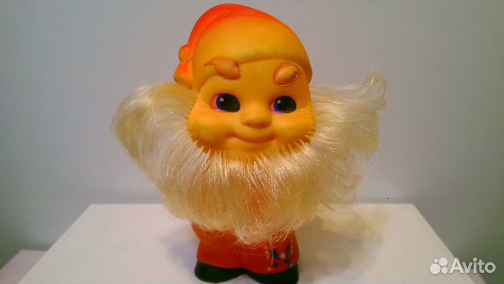 Игрушки резиновые СССР: Гном, Хоттабыч, Незнайка