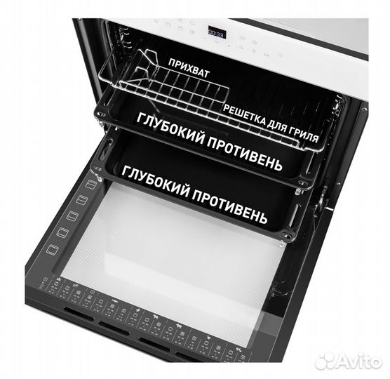 Шкаф духовой электрический maunfeld eoeh.7611SCW